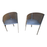 Paire de fauteuils Paolo Pallucco & Mireille Rivier modèle Merry-Go*round