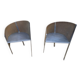 Paire de fauteuils Paolo Pallucco & Mireille Rivier modèle Merry-Go*round