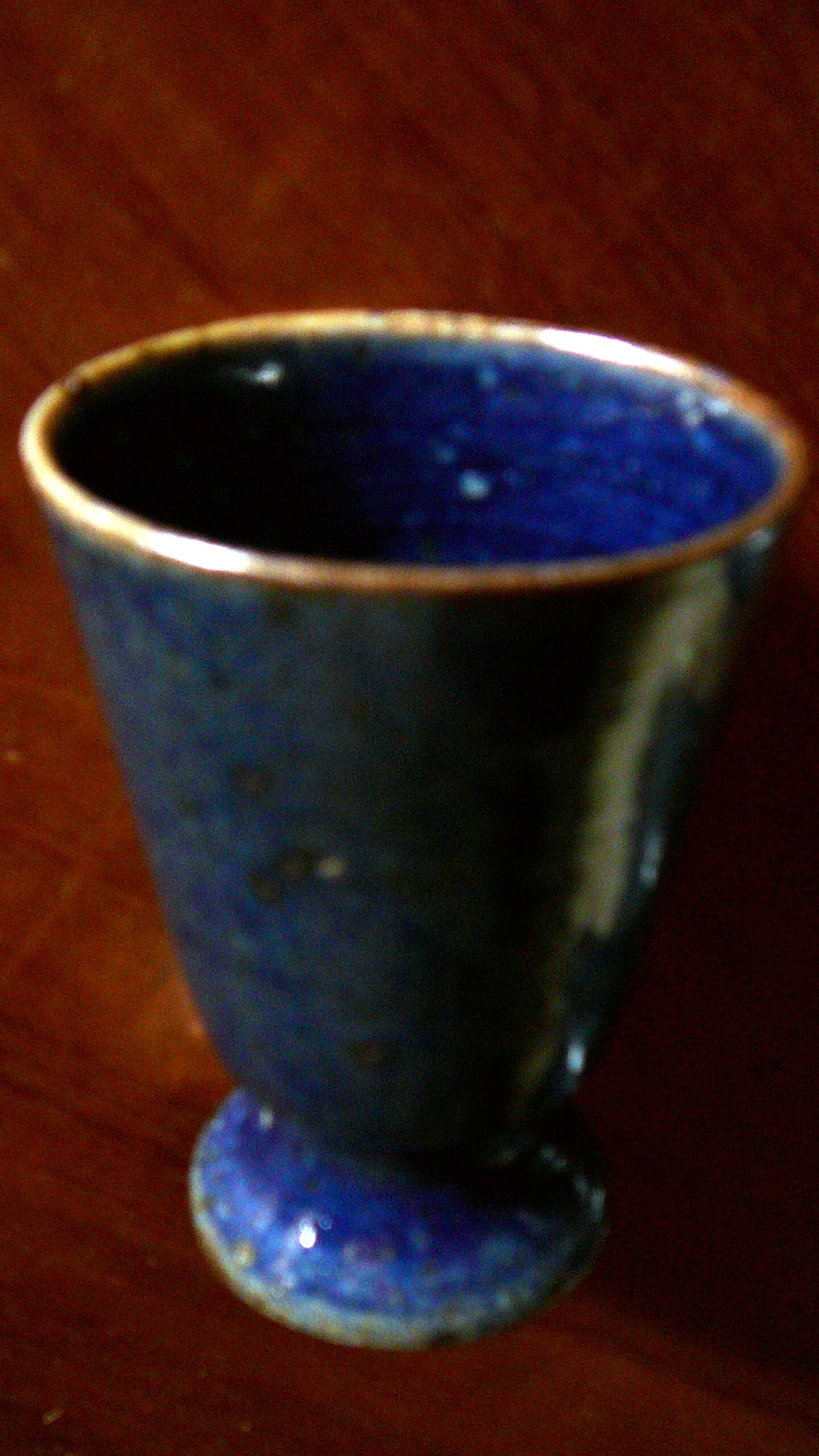 Set of 6 mazagrans Blue ceramic