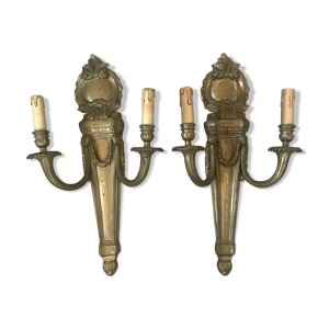 Paire d’appliques de château