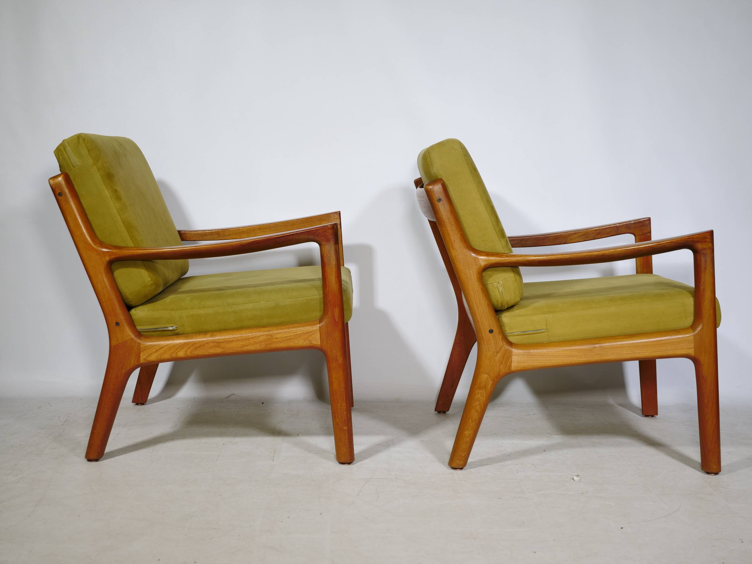 Set of 2 Senator Lounge Chairs Teak by Ole Wanscher for France & Son, 1960s