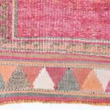 Super Soft Pink Turkish Vintage Runner Rug, 95x337Cm