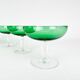 Set of Six Art Deco Stemmed Glasses, Czechoslovakia