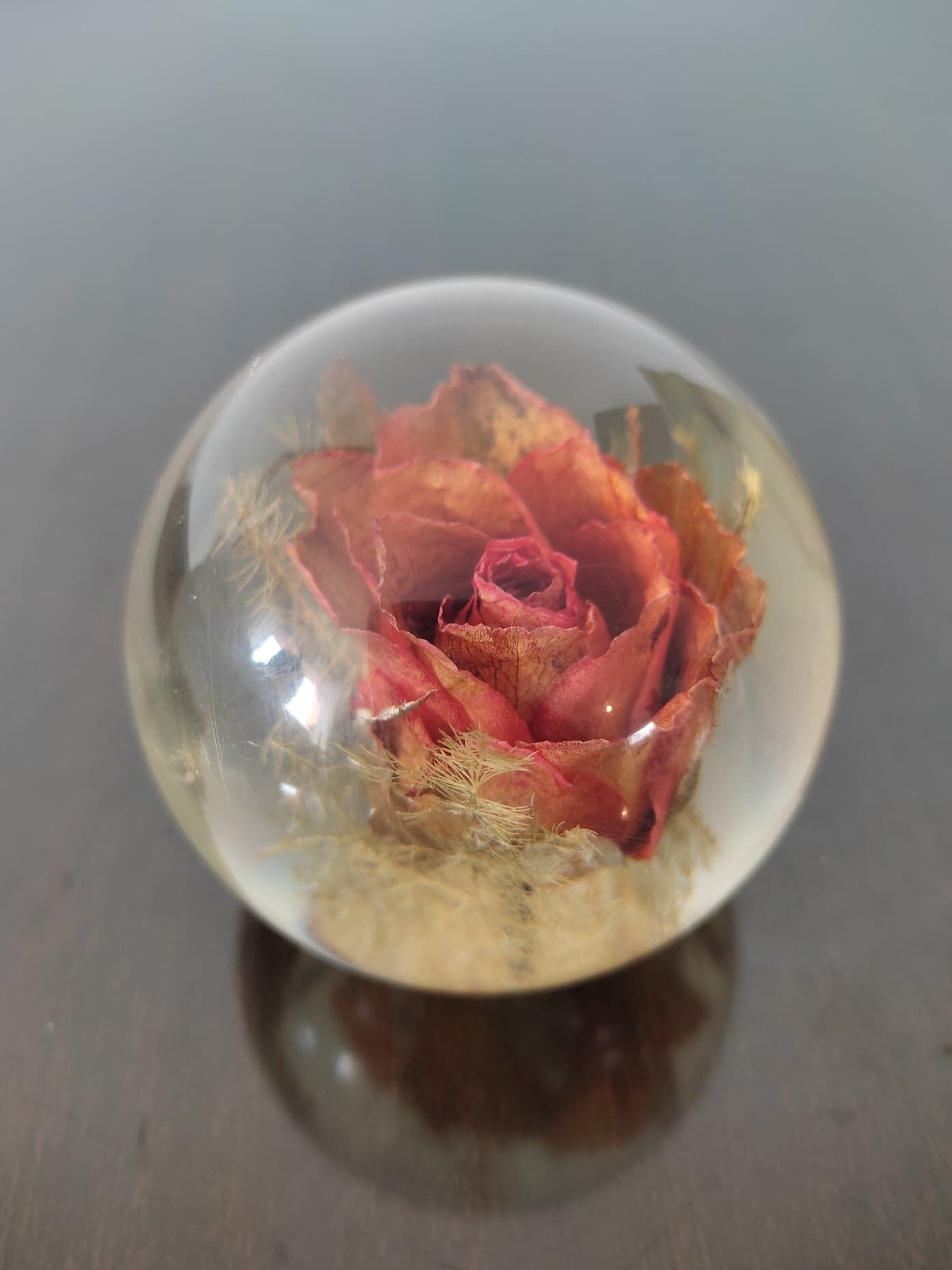 Beautiful paper press signed "Hafod Grange Paperweights", made in