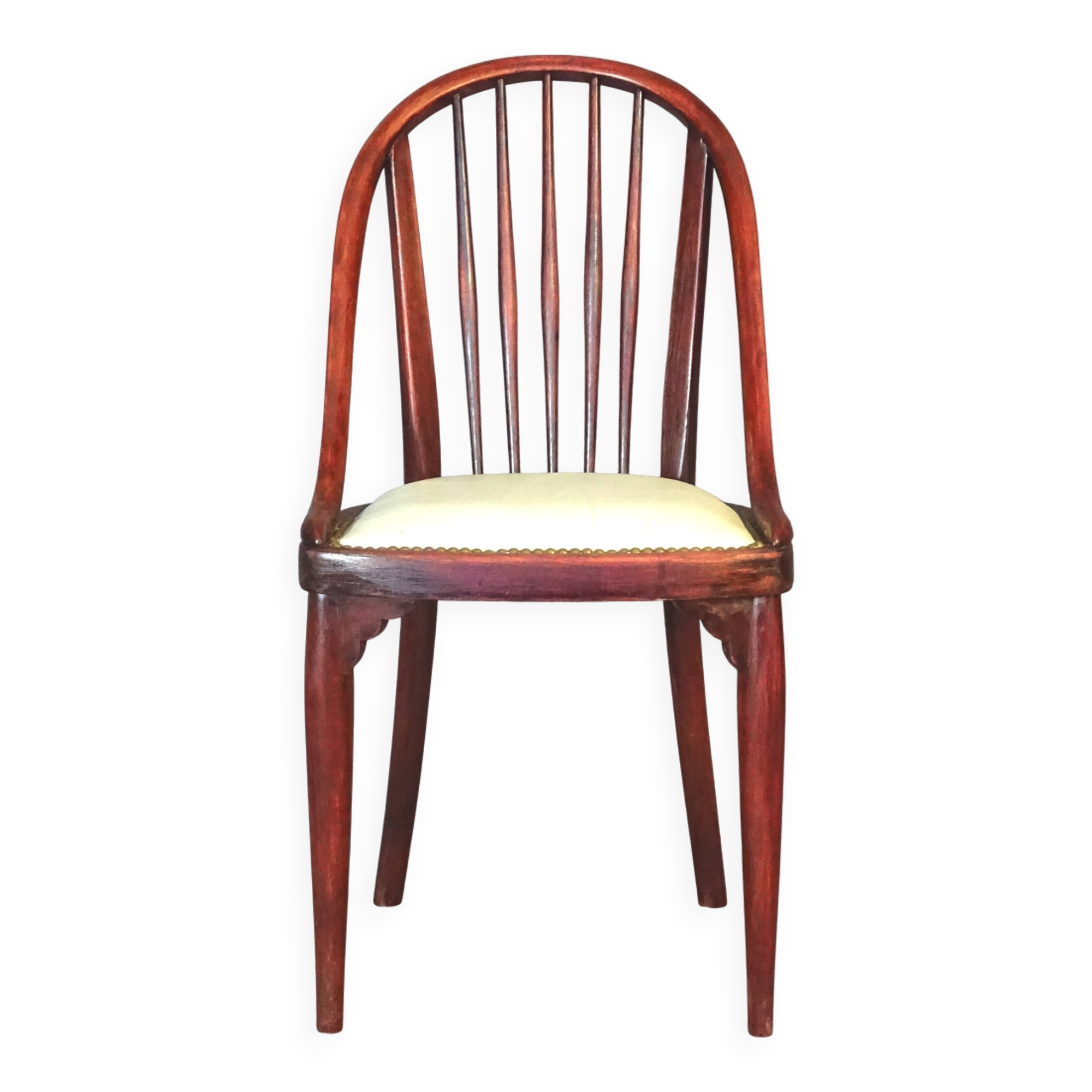 Chair/armchair Thonet No. A846, 1928/30, by Otto Prutscher, leather seat.