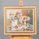Original Swedish Oil on Canvas – "Flowers and Fruit by Ellis Wallin"