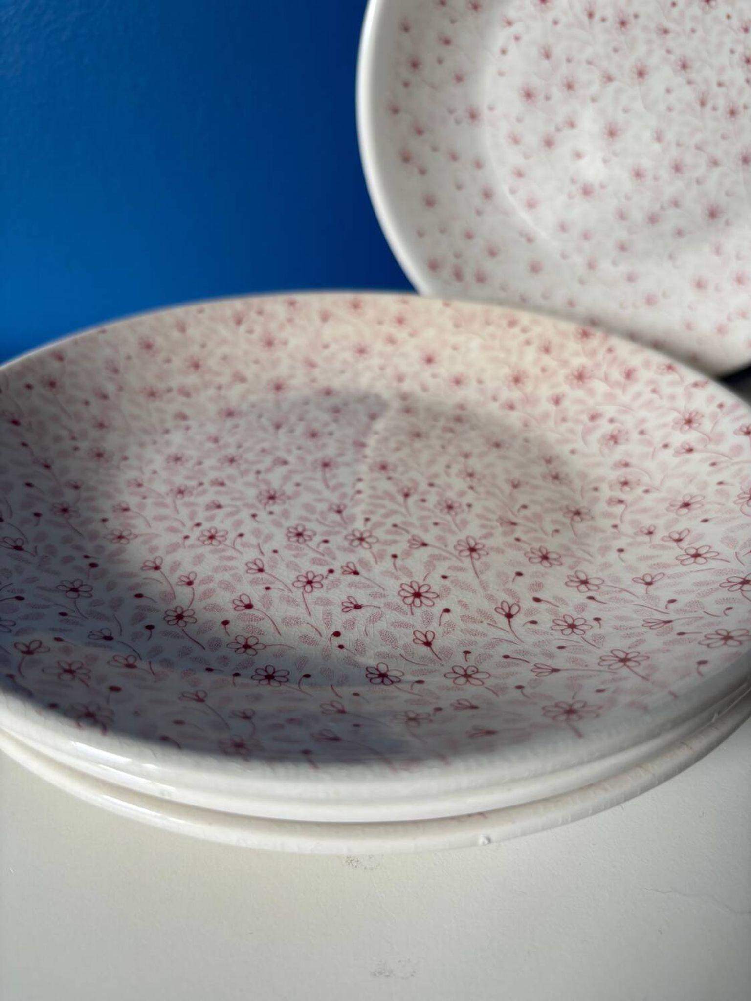 Vintage Sarreguemines dessert plates - Set of 4 antique plates
