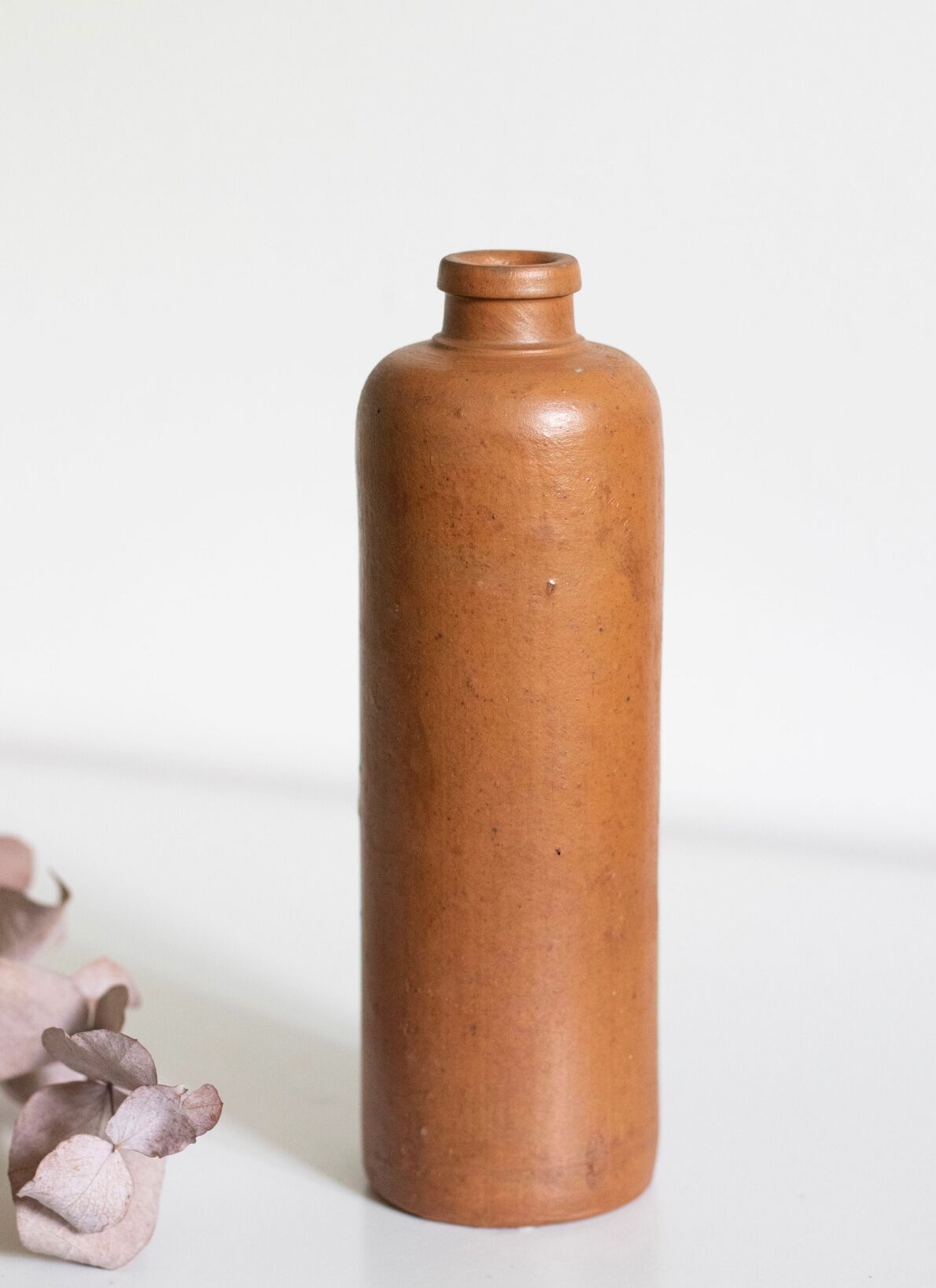 Vintage brown stoneware bottle
