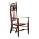 English armchair attributed to J.S. Henry, late 19th century.