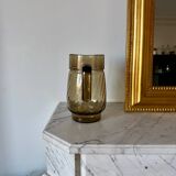 Smoked glass pitcher