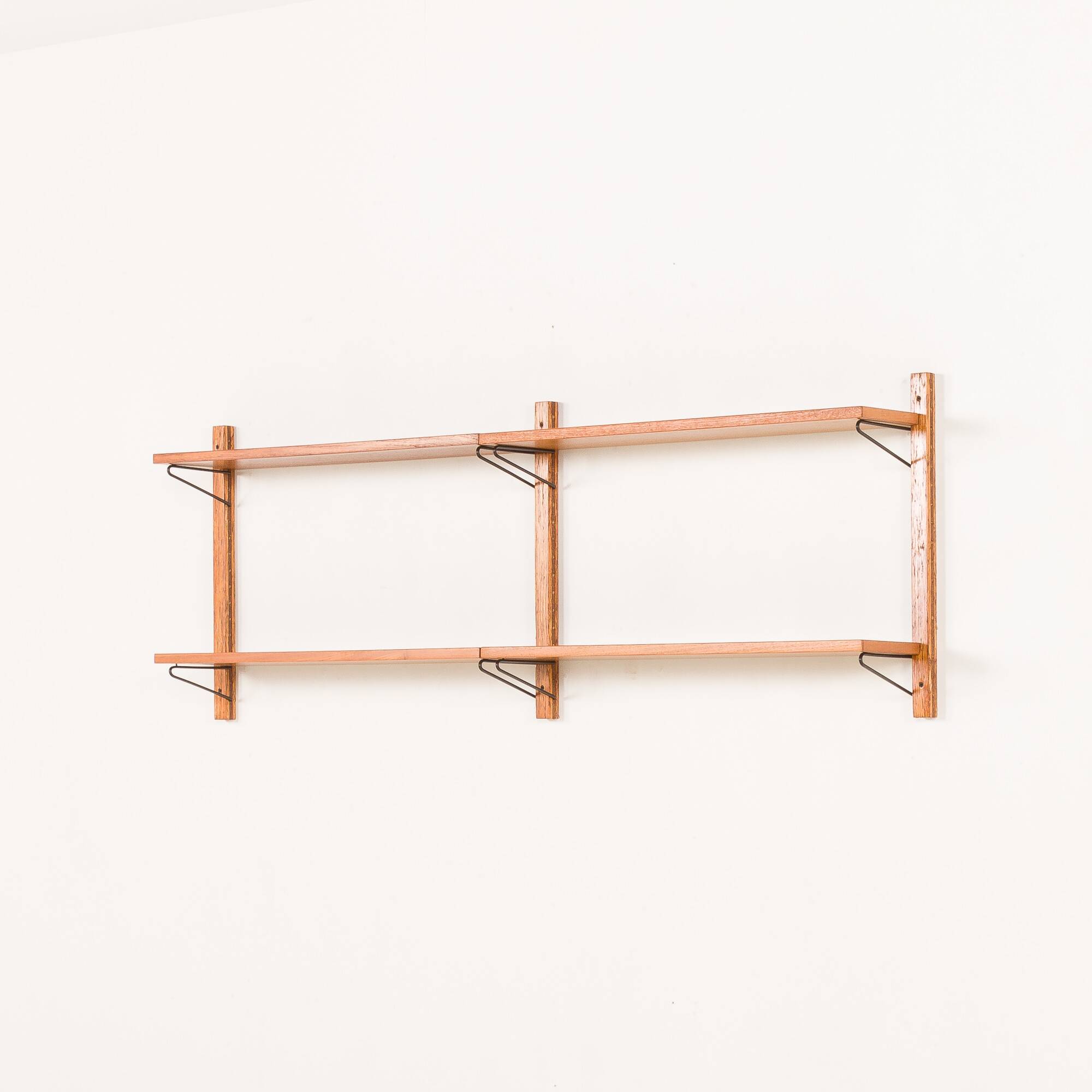 Danish mid-century upcycled teak shelving unit.