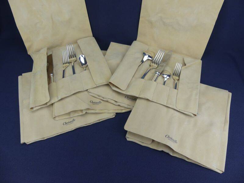 Christofle, Cluny, 6 sets of 6 cutlery.