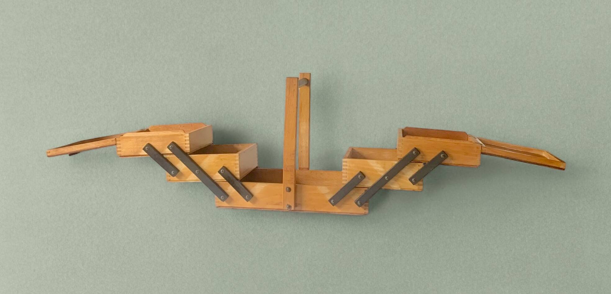 Worker - vintage wooden sewing box