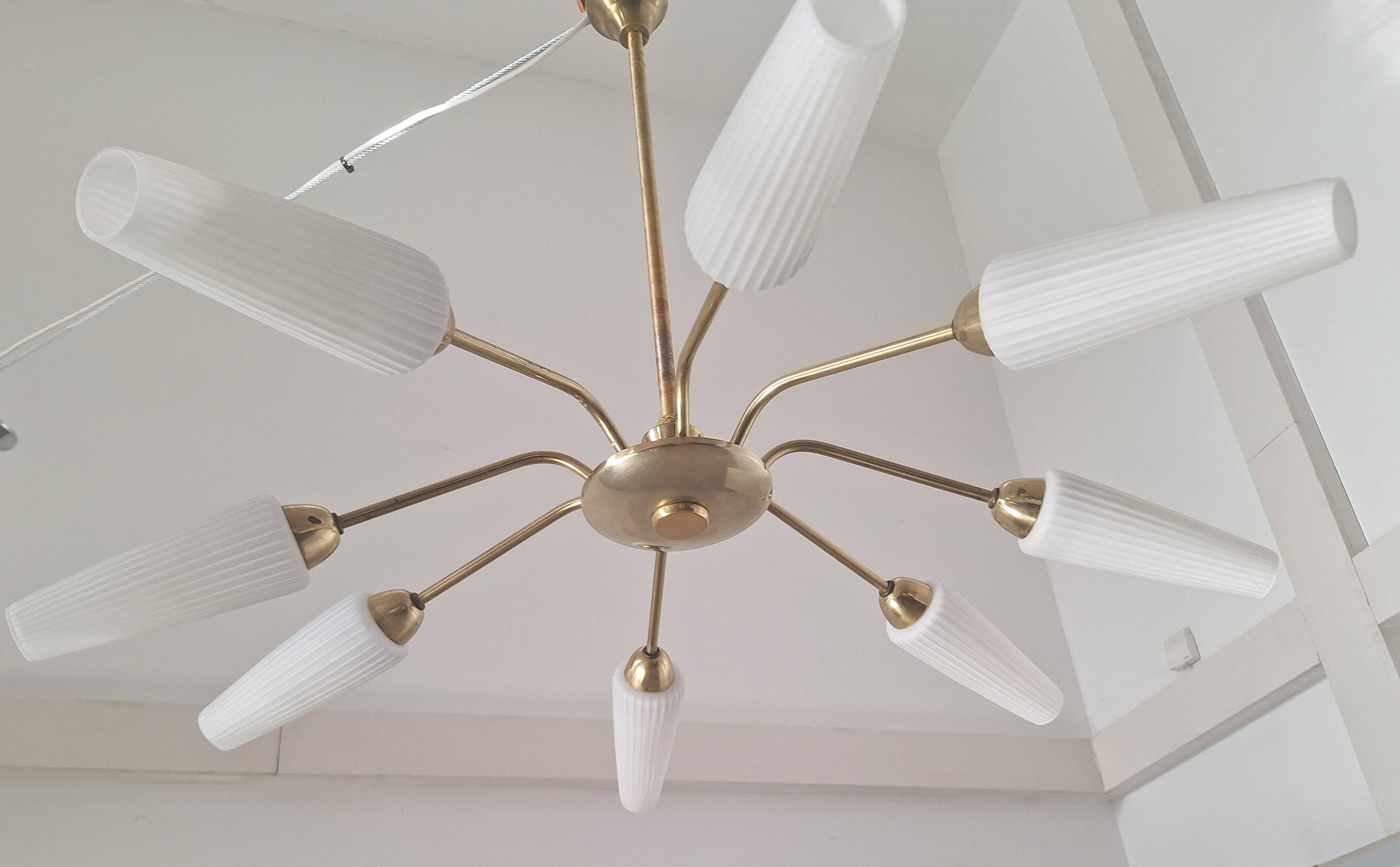 Sputnik Leuchte 50er 60er 70er
