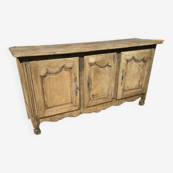 Sideboard in natural solid walnut from the Transition period