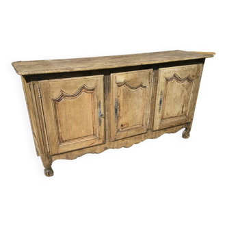 Sideboard in natural solid walnut from the Transition period