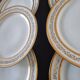 Ensemble de 6 assiettes à dessert ou à hors-d'œuvre en porcelaine fine de L