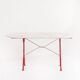 Vintage bistro table. Cast iron and marble. France, 1950s.