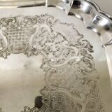 Silver metal tray