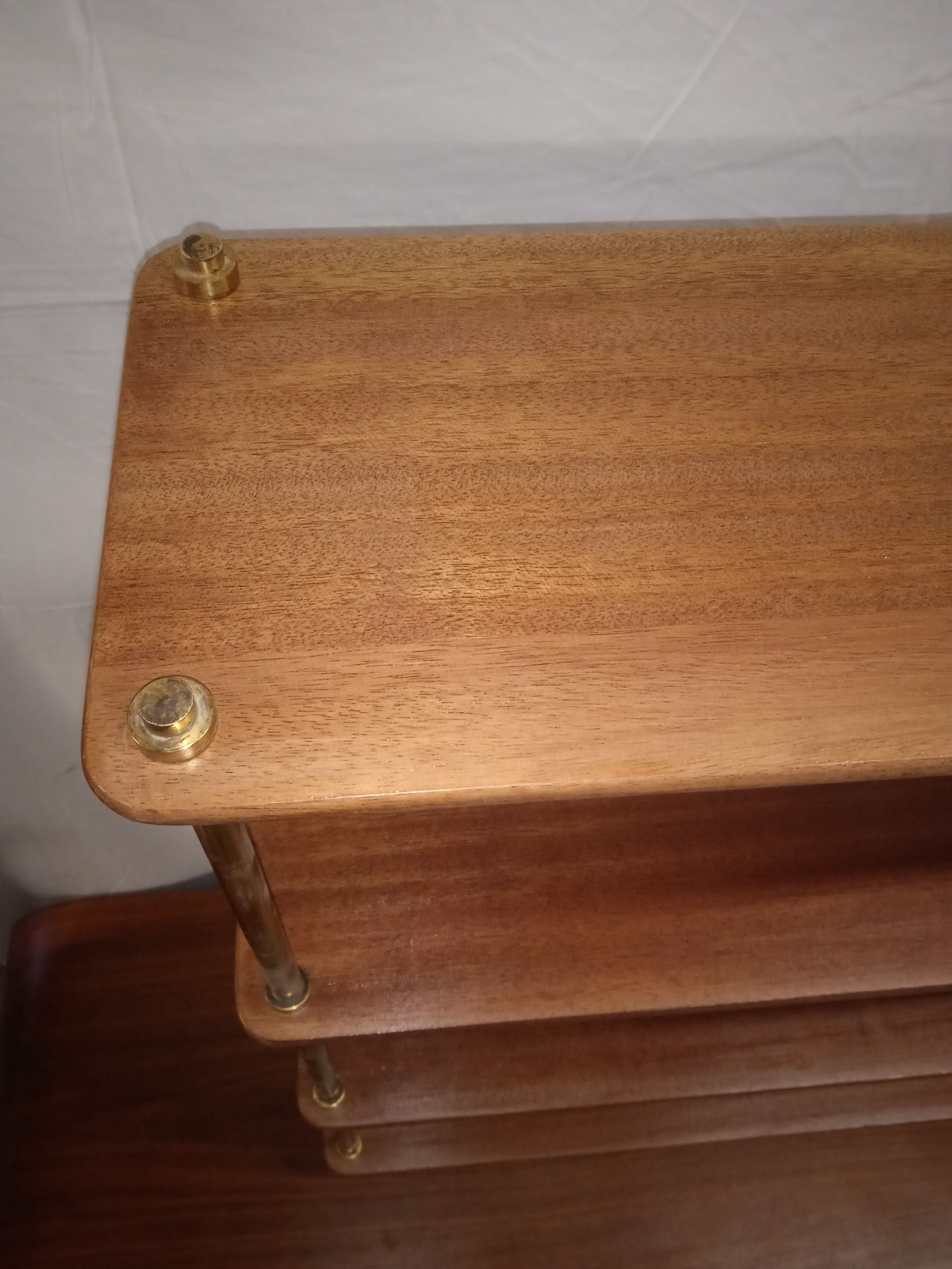 Small mahogany bookcase shelf