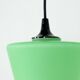 Lampe suspendue en verre vert