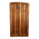 Small English oak wardrobe from the early 20th century with unusual proportions, a rarity.