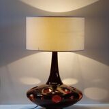 Lamp "flying saucer" space age ceramic Brown