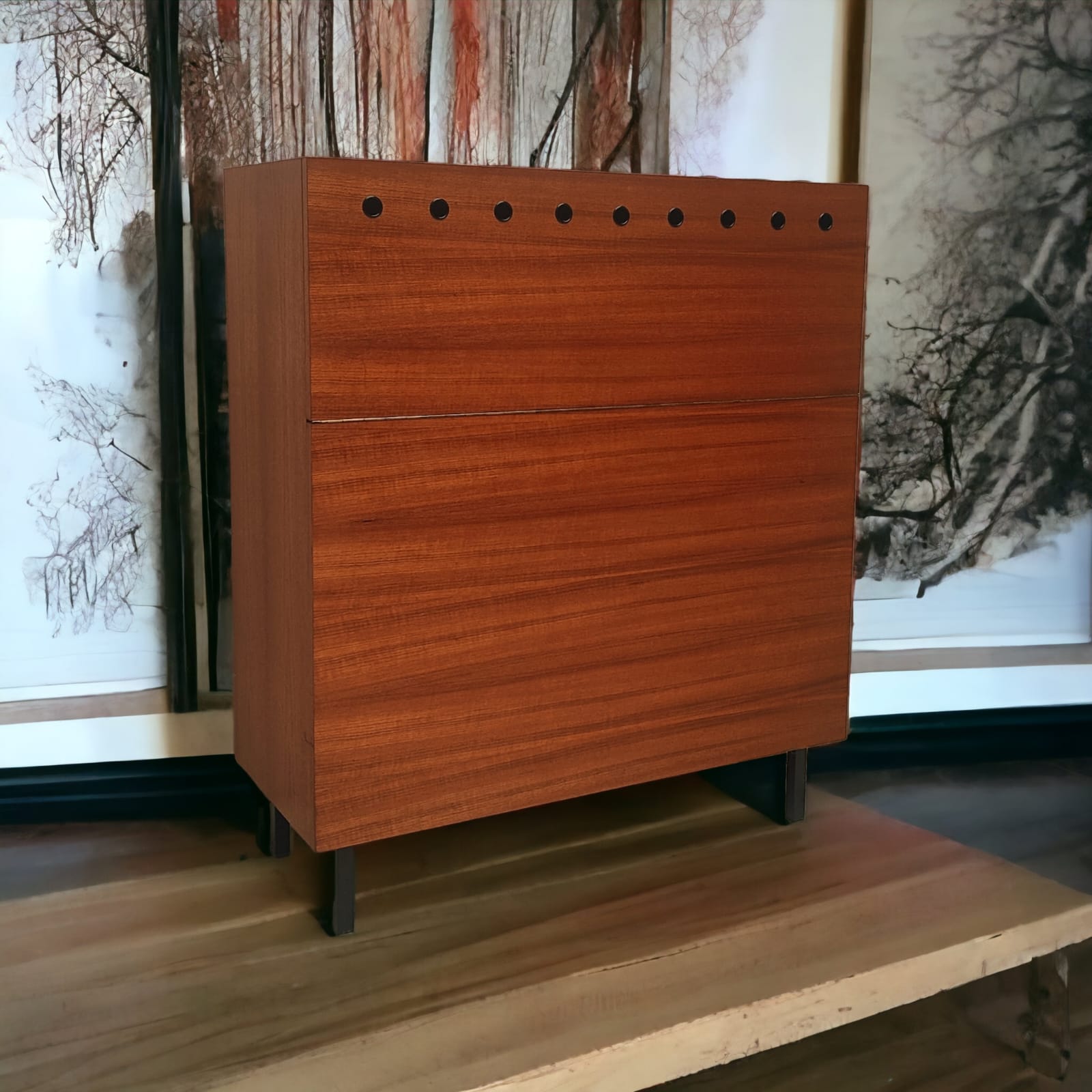 Mid Century Blanket Cabinet