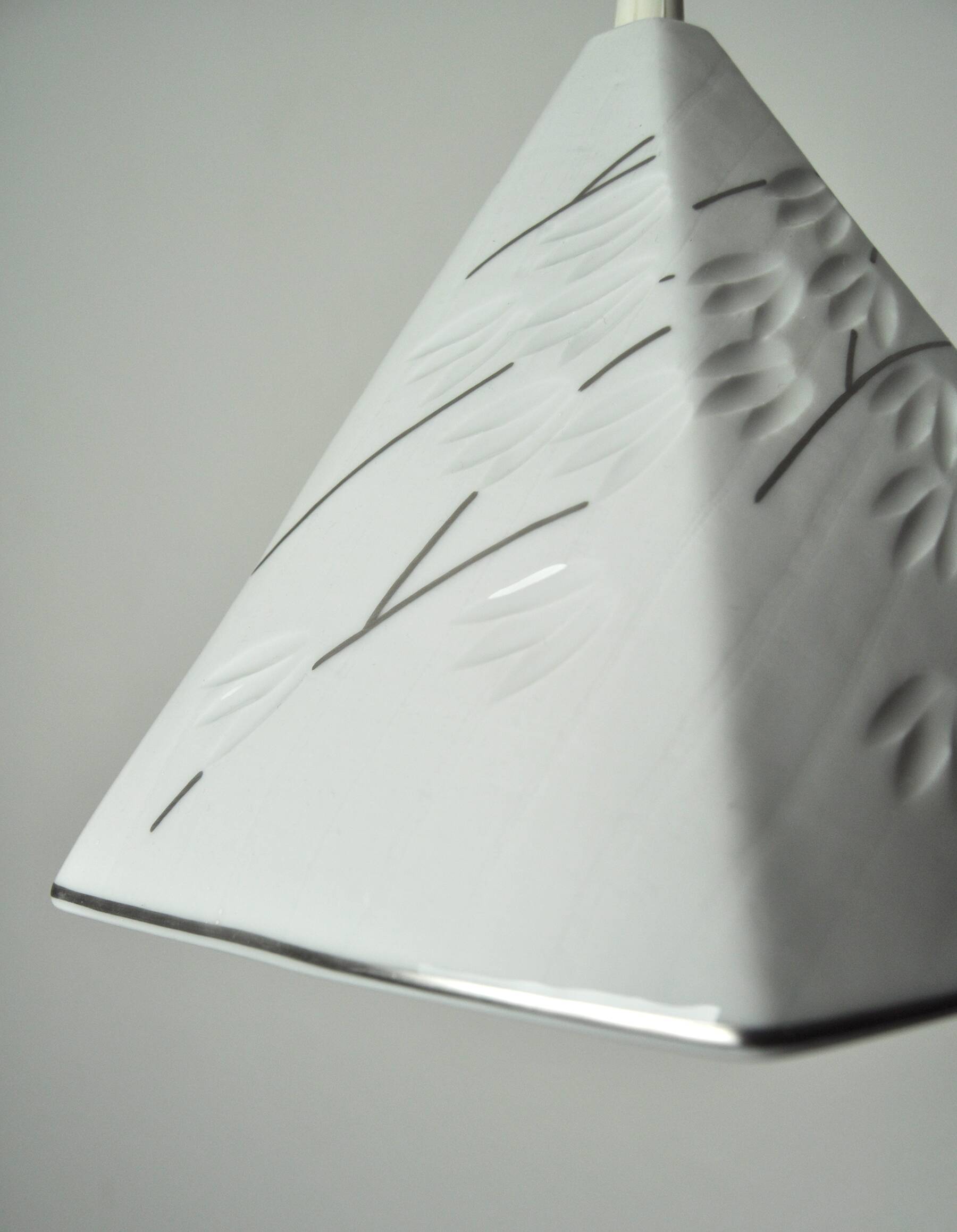 Royal Copenhagen "Luciana" blanc de chine porcelain pendant lamp, 1960s