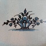 Plat en céramique du centre. XIX ièm siècle.