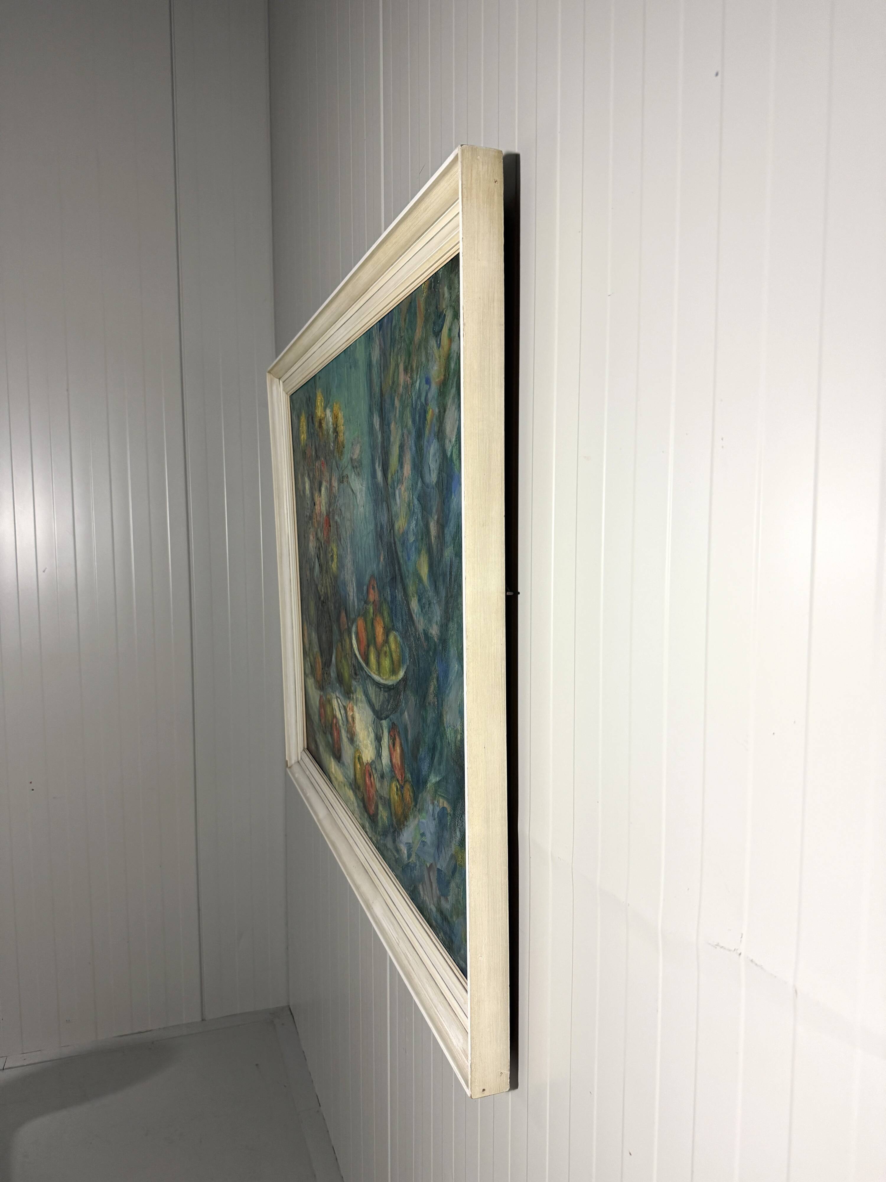Large mid-century  still-life painting 1962