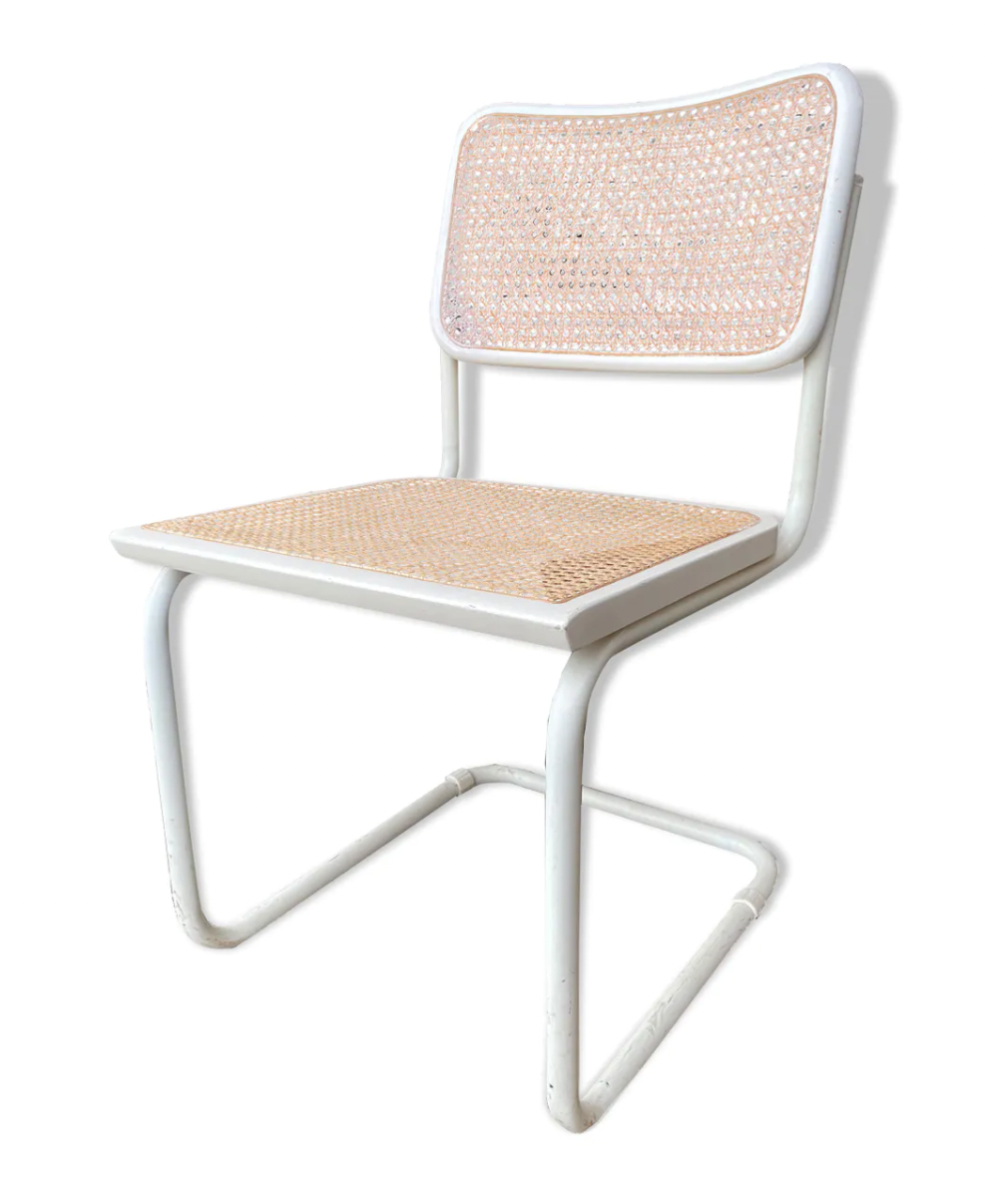 Cesca dining room chair designed by Marcel Breuer