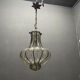 Wrought Iron Murano Glass Light Pendant 1950’s