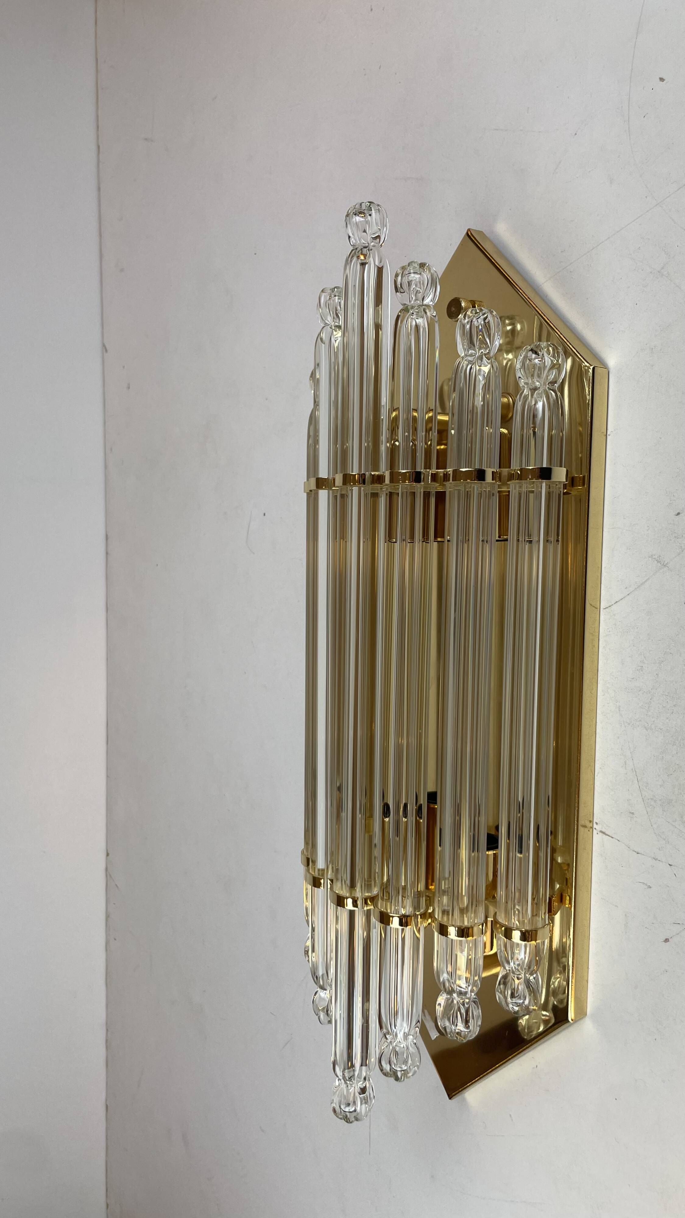 Pair of Hollywood Regency Sconces by Vadisa, 1980s