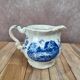 Jug / milk jug Sarreguemines Romantic blue – country decor – vintage earthenware