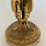Napoleon iii table cup in bronze and fine nineteenth gilded glass
