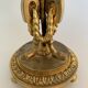 Coupe de table napoleon III en bronze et verre fin XIXe dorure