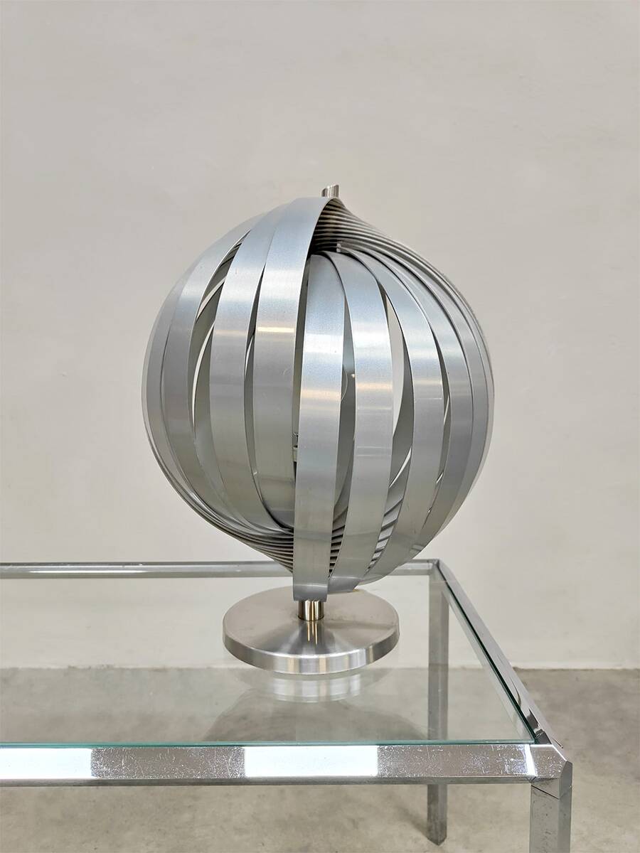 Lampe Moon design français vintage Henri Mathieu années 1970