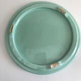 Mint green earthenware underside