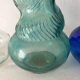 Vintage twisted Italian Empoli bottles