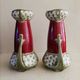 Pair of fives-lille art nouveau vases with handles