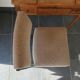 Chaise inclinée métal et assise tissu