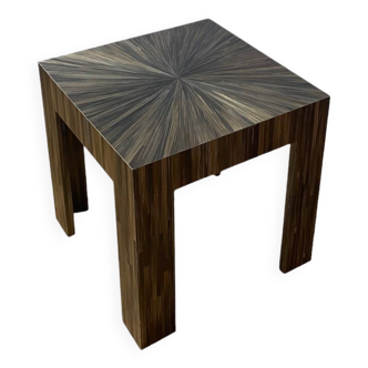 Side table Straw marquetry