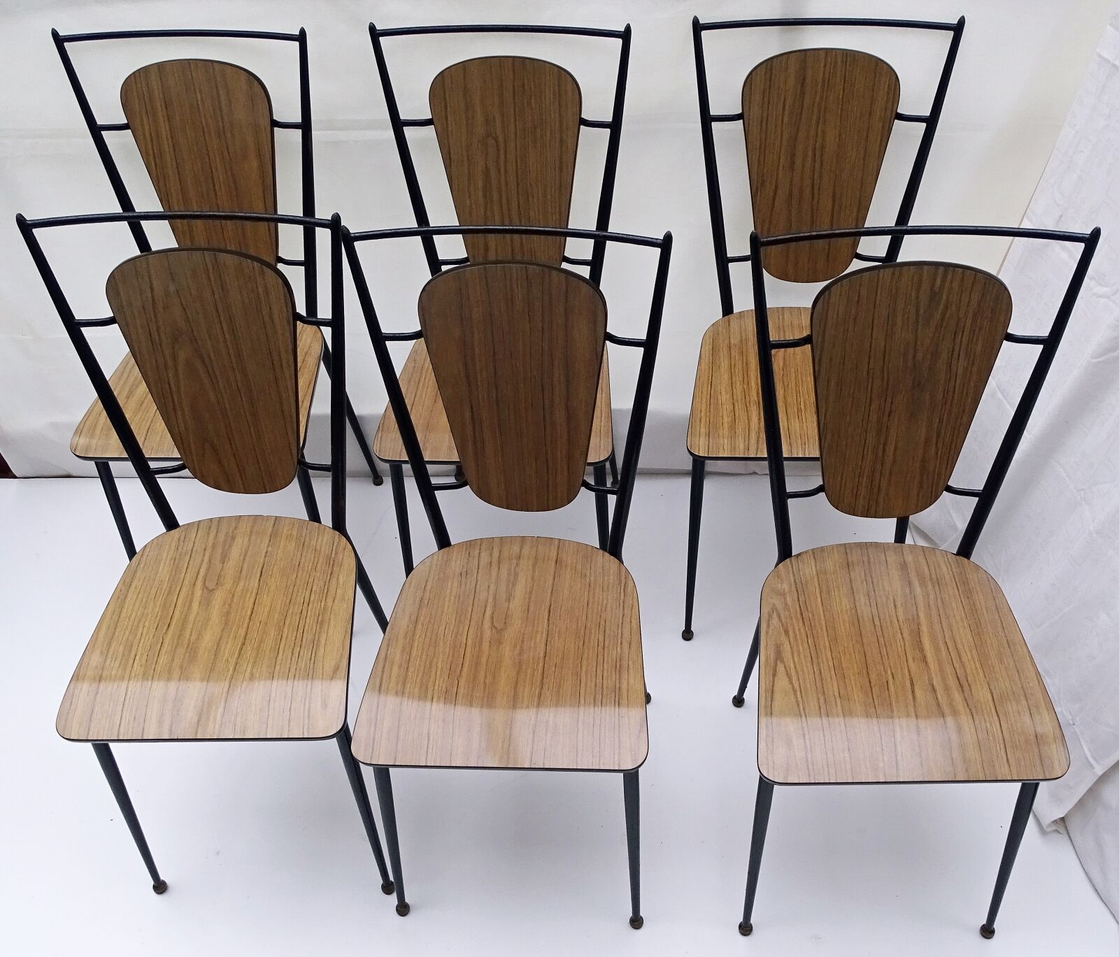 Lot de 6 chaises en formica