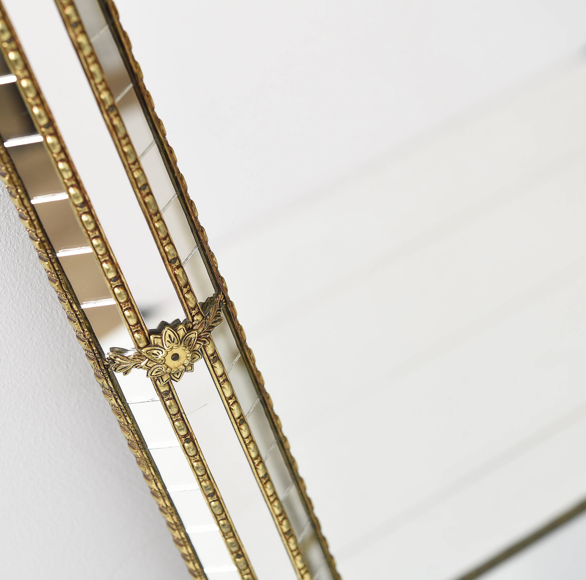 Large Authentic Vintage Venetian Mirror – Hollywood Regency Style