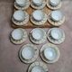 Art Deco coffee service Limoges Unique signed Pailles – 27 pieces in iridescent porcelain