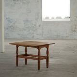 Modern Danish folding side table in solid oak, mid-20th century.