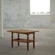 Modern Danish folding side table in solid oak, mid-20th century.