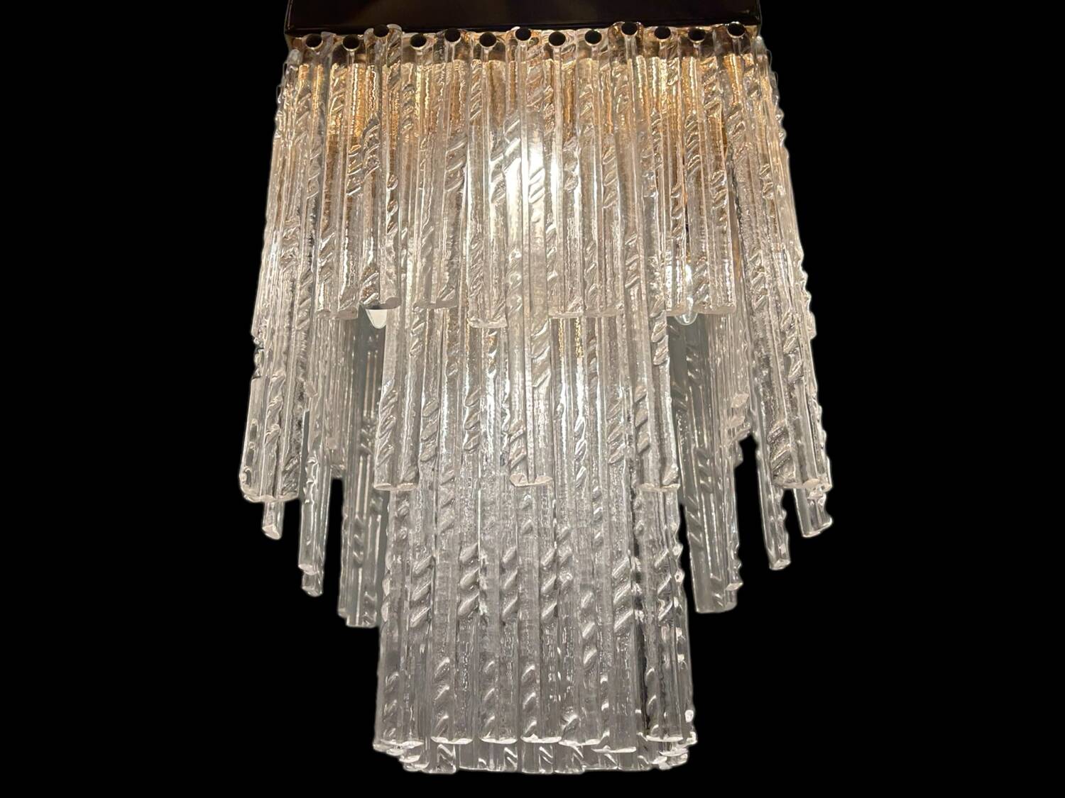 Murano Glass Rod Ceiling Light Flushmount