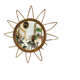 Rattan sun mirror – vintage 60s